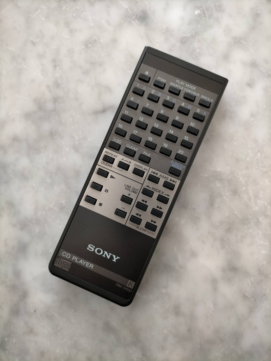 SONY(ソニー) CDプレーヤー用リモコン(remote) 対応機種:CDP-338ESD拍卖