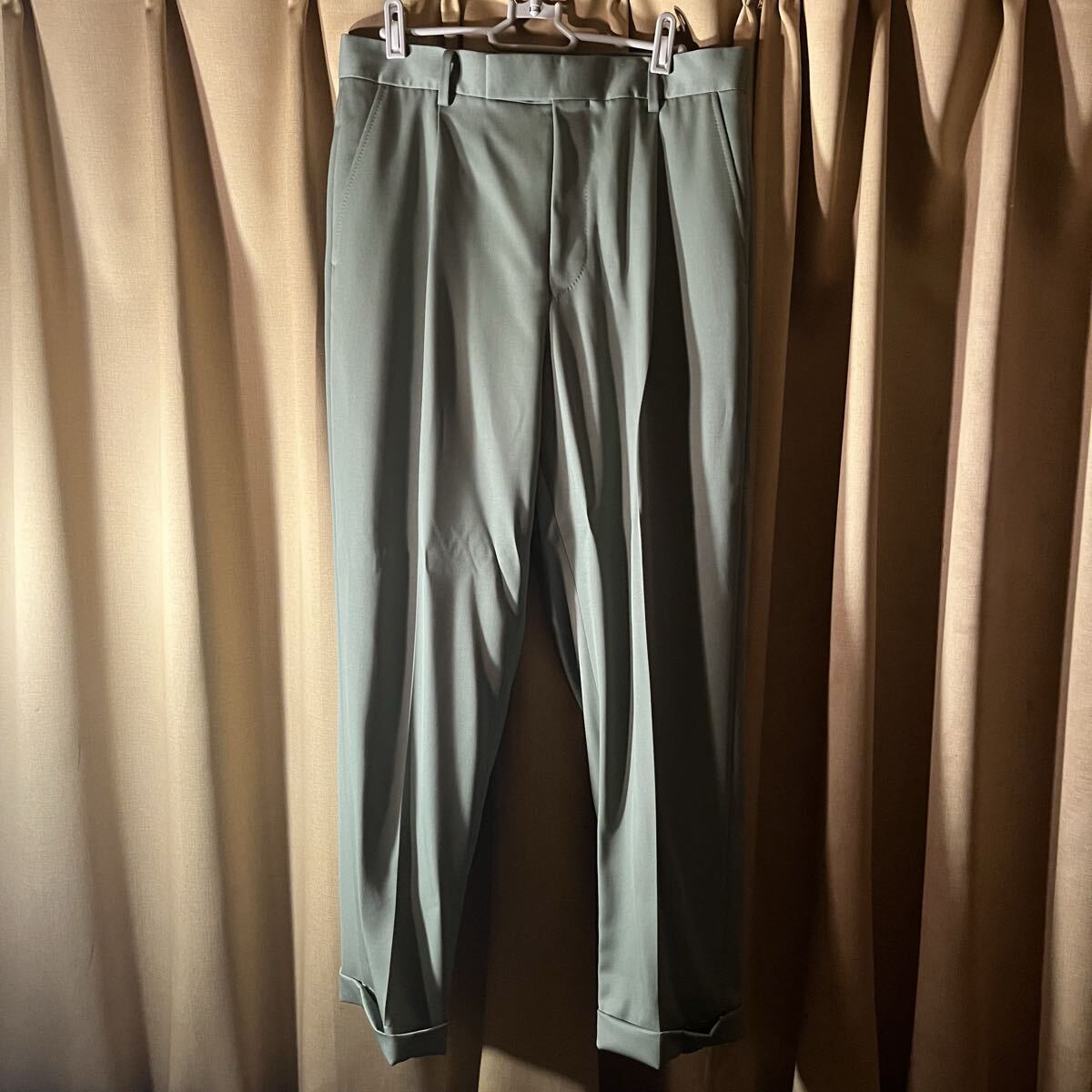 【良品!】WACKO MARIA GUILTY PARTIES DORMEUIL ワコマリア ドーメル スラックス パンツ ボトムス グリーン系拍卖