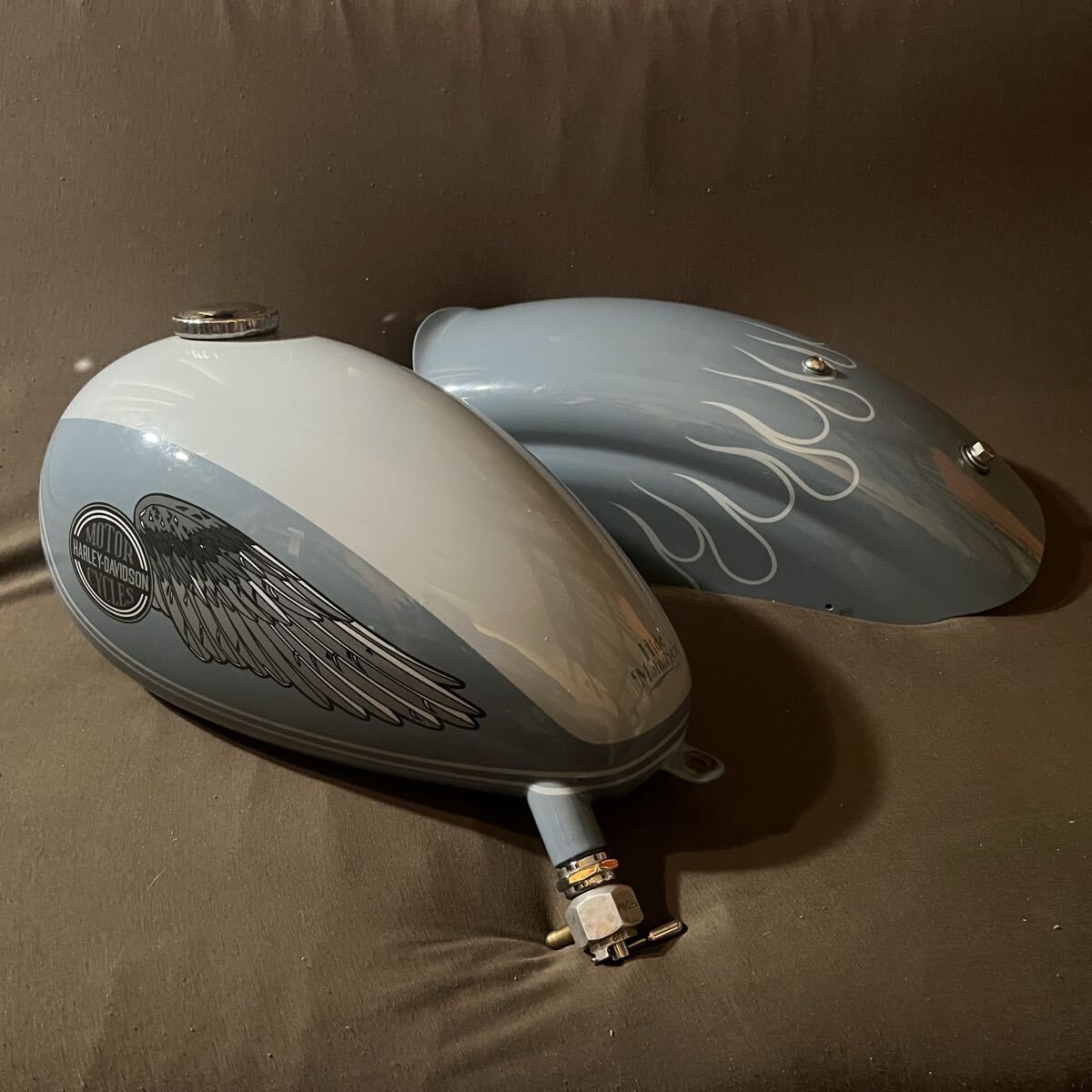 【名ビルダー!】HIDE MOTORCYCLE ヒデモーターサイクル カスタム パーツ ワンオフ ハーレー ダビッドソン ガソリンタンク リアフェンダー拍卖