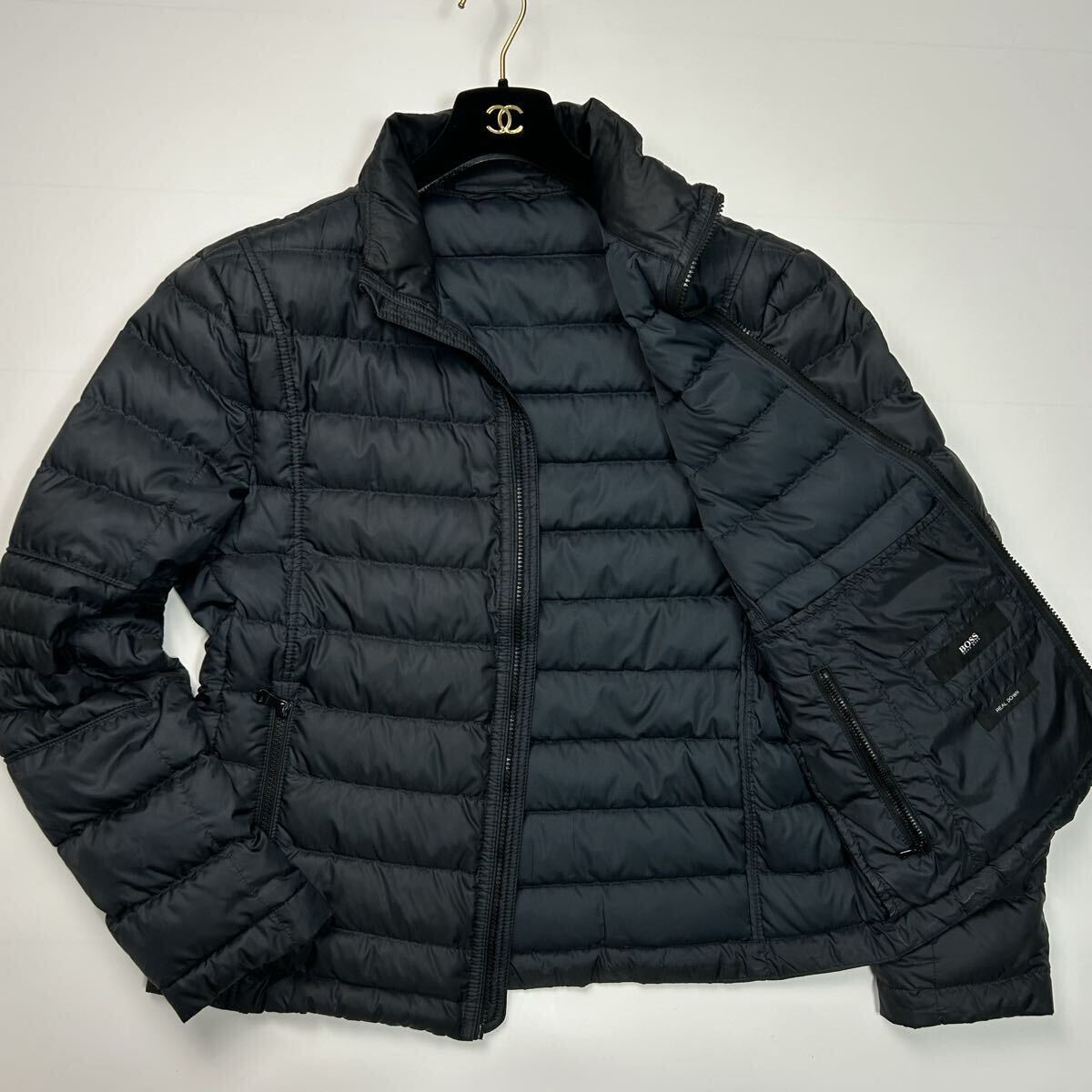 美品★ XLサイズ HUGO BOSS ヒューゴボス ダウンジャケット ブラック 黒 アウター 上着 ダウン メンズ 最高級拍卖