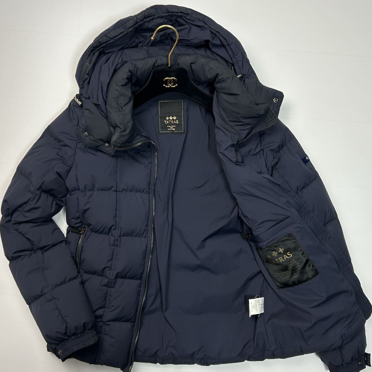 美品★ Lサイズ相当 タトラス TATRAS ジェッソ GESSO ダウンジャケット ネイビー 肉厚 極暖 最高級 ナイロン メンズ アウター 上着拍卖