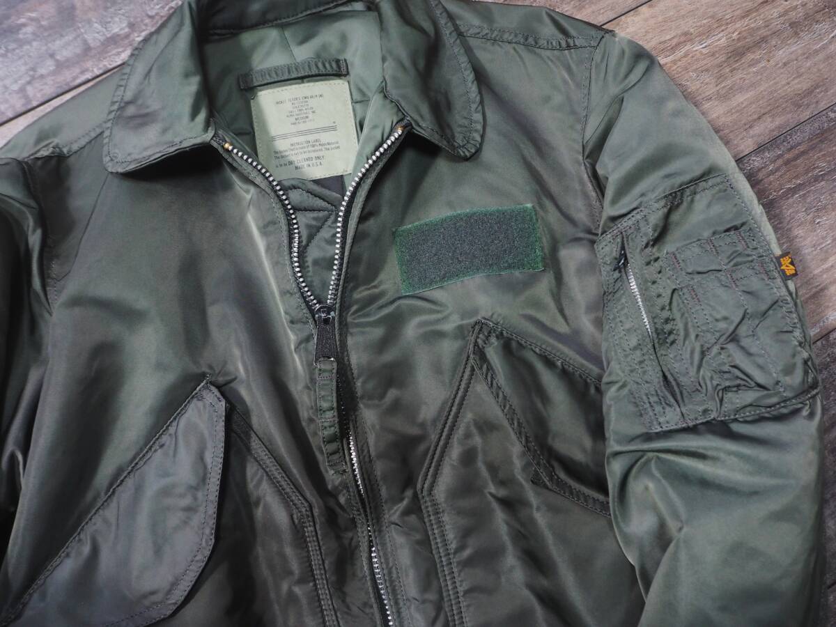 米国製 ALPHA INDUSTRIES,INC. CWU-45/P 民間モデル USA-M フライトジャケット拍卖