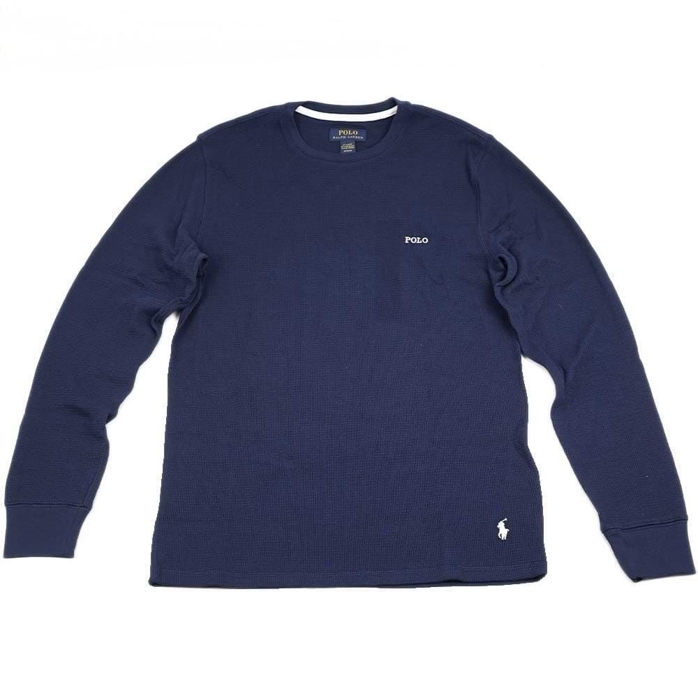 訳あり ポロ ラルフローレン 長袖 Tシャツ ブラック Mサイズ ワッフル 刺繍 ロゴ POLO RALPH LAUREN USサイズ PWLC2F-PBD-M拍卖