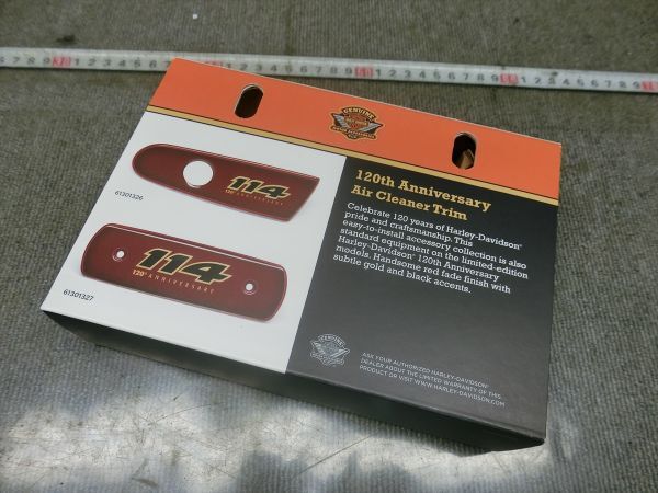 ハーレー M8 ツインカム ソフテイル ミルウォーキー 新品 未使用 純正 120周年記念 エアクリーナー トリム ベンチレーター 61301327拍卖