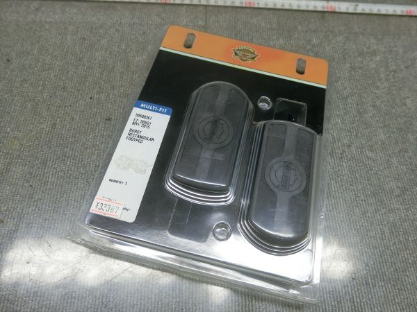 ハーレー EVO ダイナ TC ソフテイル スポーツスター ダイナ 新品 未使用 純正 フットペグ ステップ バースト レクタンギュラー 50500367拍卖