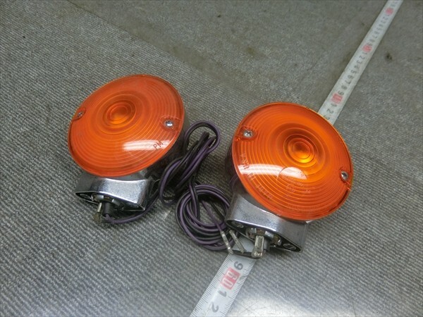 ハーレーダビッドソン ツーリング FLHR ロードキング 純正 ウインカー 丸形 左右拍卖