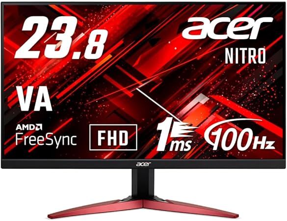 美品 Acer ゲーミングモニター KG241YHbmiix 23.8インチ 非光沢 フルHD 100Hz 1ms(VRB) HDMI スピーカー内蔵 ヘッドホン端子 FreeSync拍卖