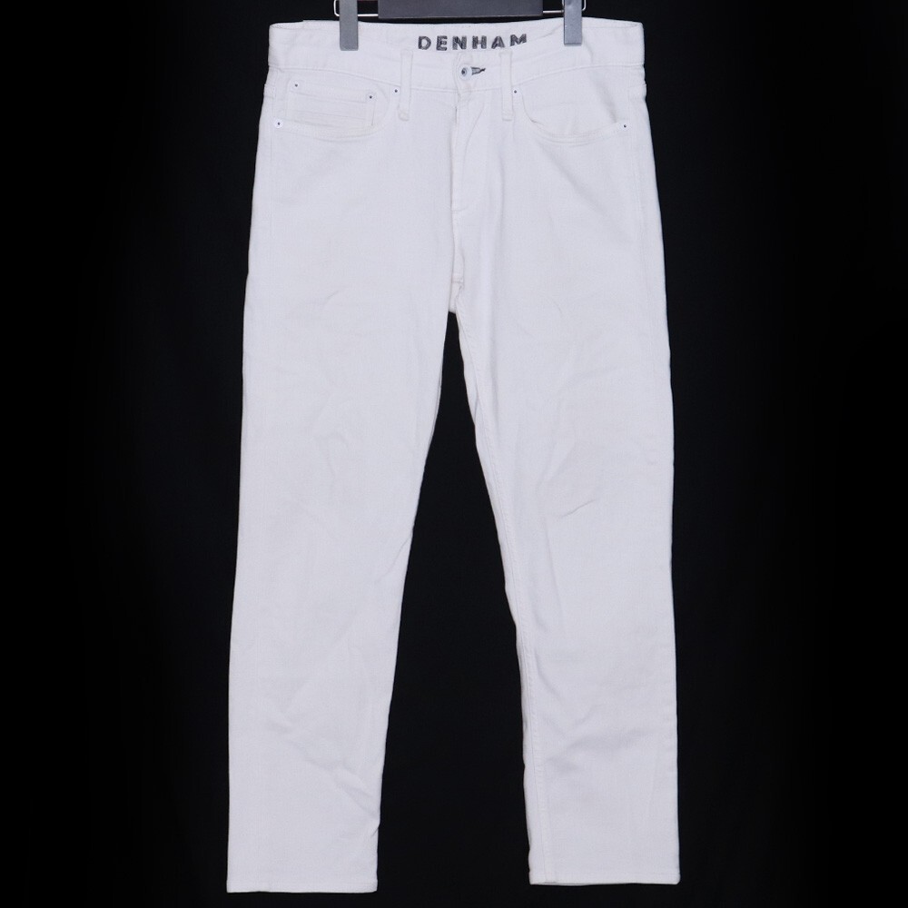 DENHAM スリムフィットジーンズ W30 L32 ホワイト 27180-3-11048 デンハム デニムパンツ RAZOR SLIM FIT ASW拍卖
