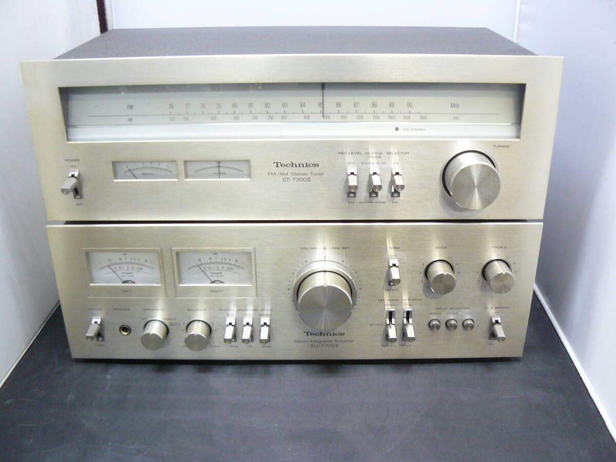 「送料無料」TechnicsプリメインアンプSU-7700ⅡとチューナーST-7300Ⅱセットで 簡易整備拍卖