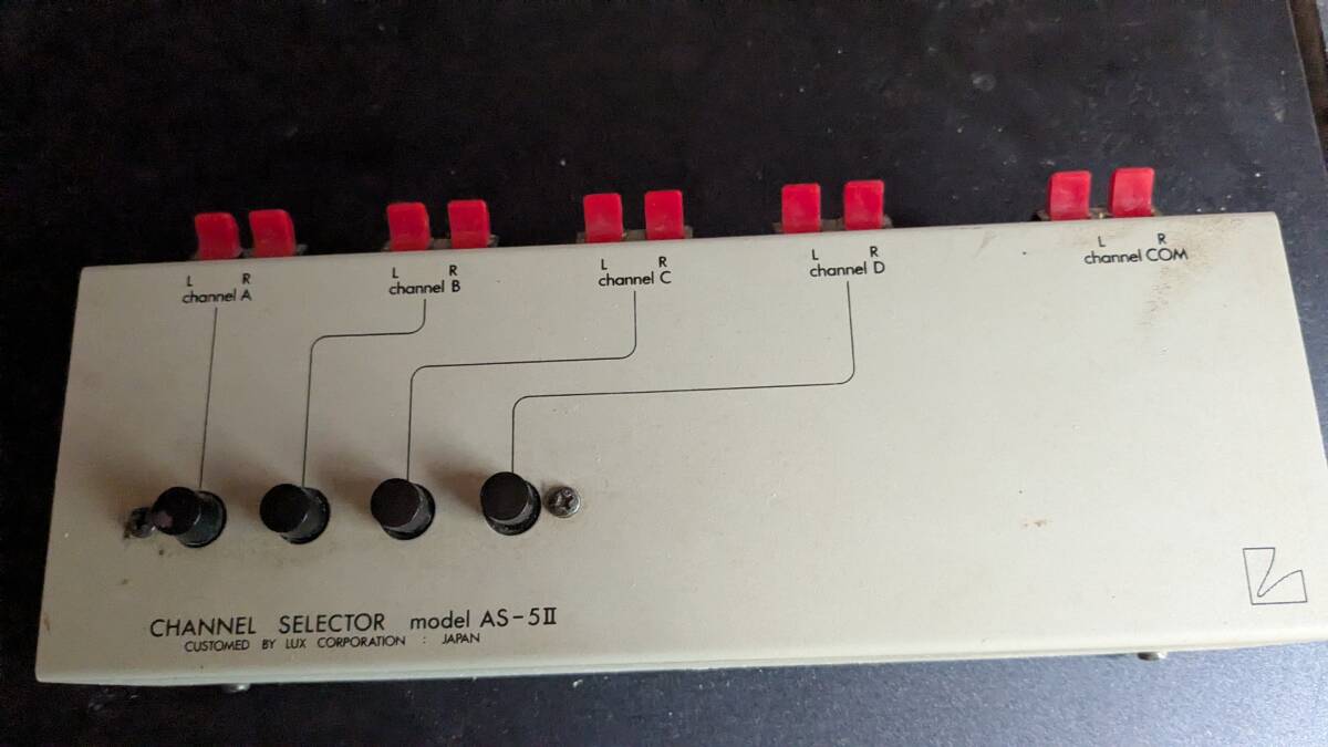 LUXMAN  チャンネルセレクター AS-5Ⅱ 動作品 経年劣化あり拍卖