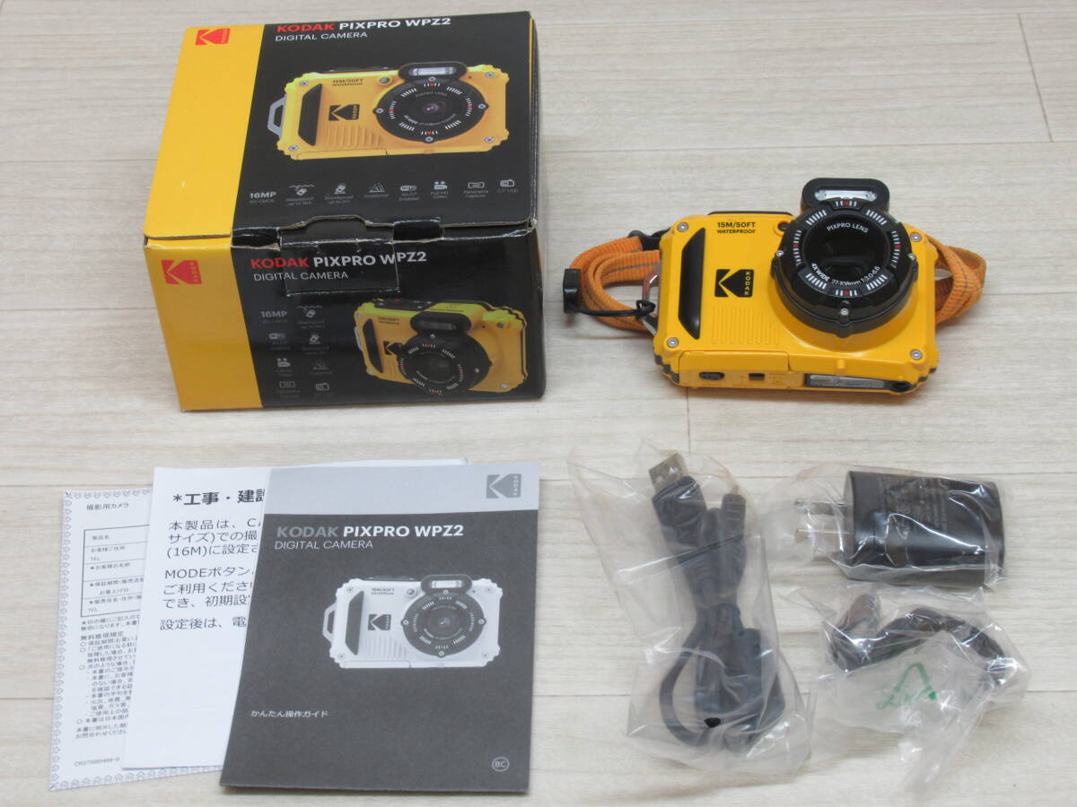 38/Y458★通電確認済み★ コダック(Kodak) デジタルカメラ PIXPRO WPZ2 ★マイクロsdカード付き拍卖