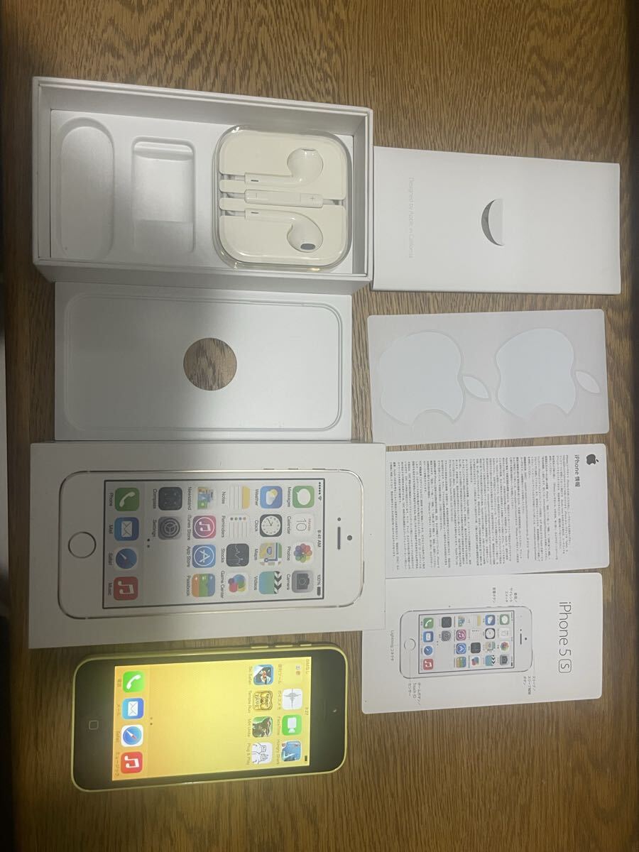 iPhone 5c IOS7.0.6 レア 完動美品 16GB イエロー Apple スマートフォン拍卖