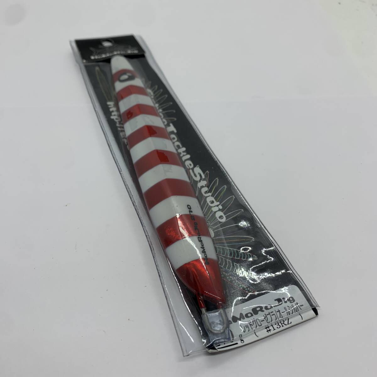 N-12596 エゾハチ ナマラジグ 270g レッドグローゼブラ/オールシルバー拍卖