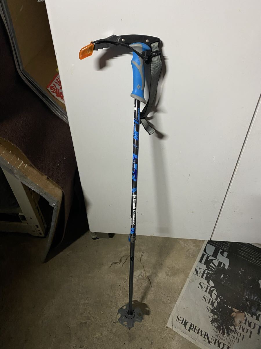 中古美品ブラックダイヤモンド ウィペット 〜140cm アルミシャフト バックカントリー テレマーク 山スキー ピックストック 拍卖