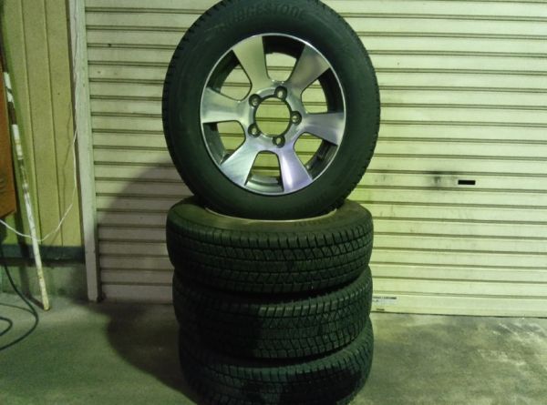 ★売切★ジムニー他★BRIDGESTONE★BLIZZAK DM-V3★175/80R16★スタッドレスタイヤ&純正アルミホイール★4本セット★(153拍卖