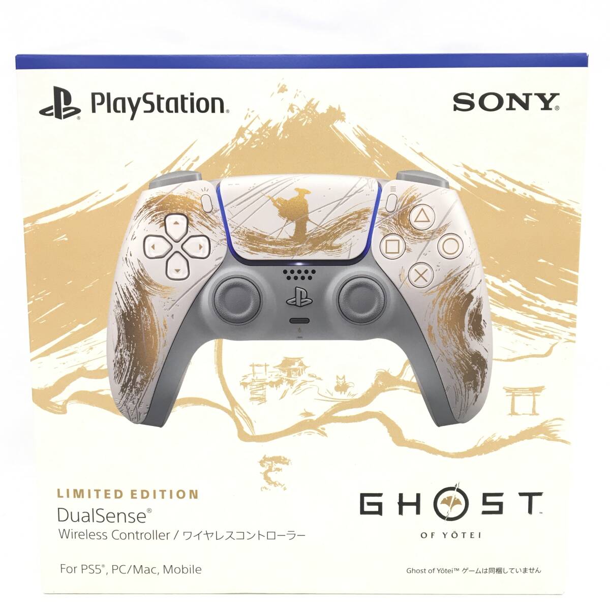 □新品【SONY PlayStation5 DualSense ワイヤレスコントローラー GHOST OF YOTEI ゴールド リミテッドエディション】送料無料 (M3030)拍卖