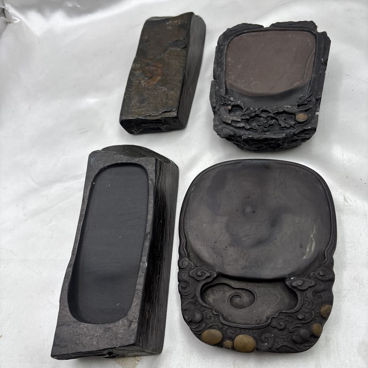 端渓硯 端渓名硯 中国古美術 ビンテージ 龍渓石 硯 文鎮 まとめて 書道具 コレクション拍卖