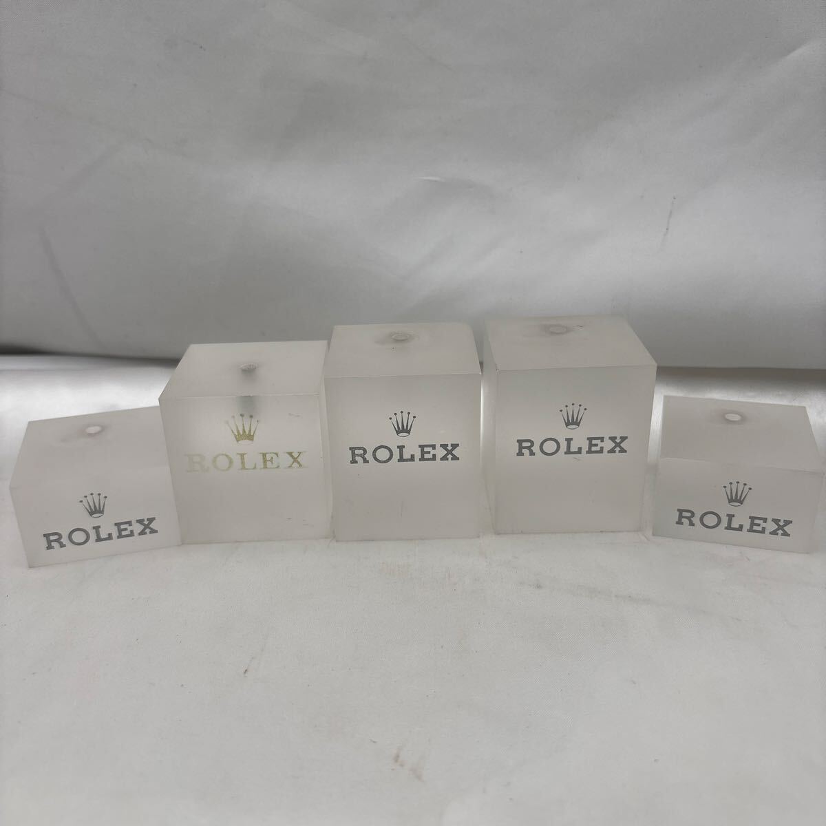 ROLEX ロレックス 展示用ブロック ディスプレイ台 5個まとめ拍卖