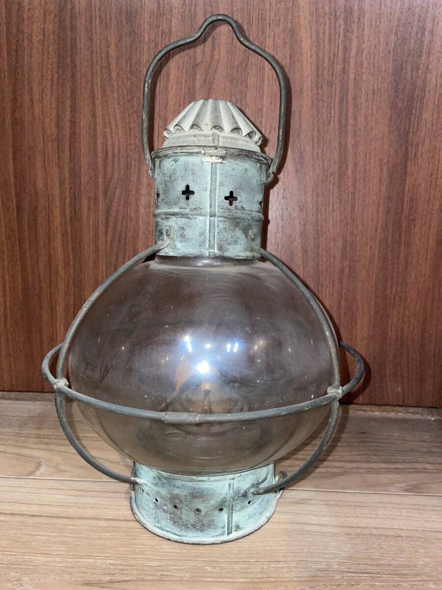 当時物 昭和レトロ 船燈 オイルランタン アンティーク マリン ランプ アンティーク インテリア おしゃれ オブジェ 調度品 居酒屋拍卖