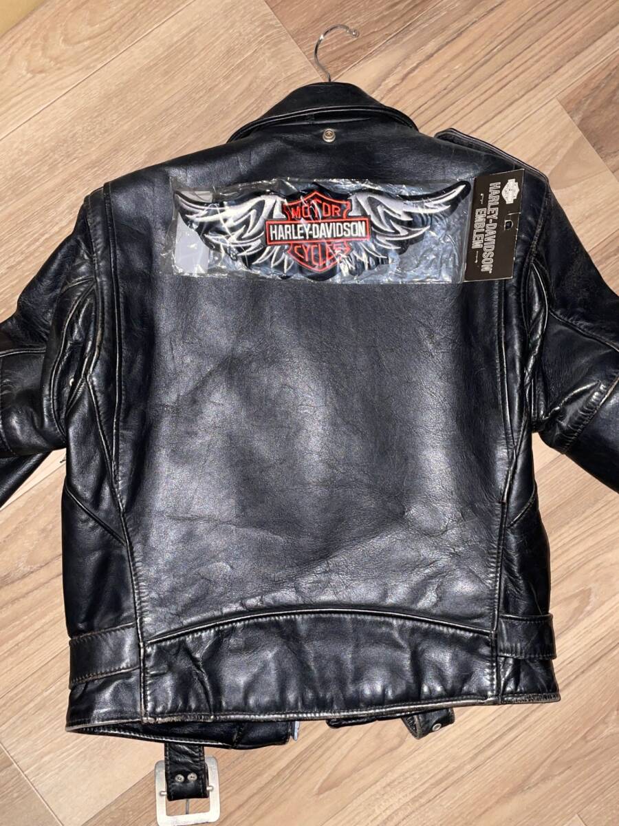 【未使用】 HARLEY-DAVIDSON ハーレーダビッドソン 布製エンブレム 幅約30cm ステッカー ワッペン拍卖