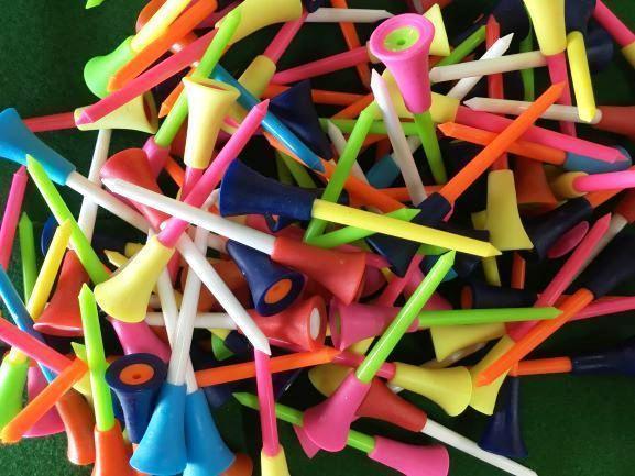 ゴルフティー カラフルビッグティー 8cm30本セット ロングティー デカヘッド拍卖