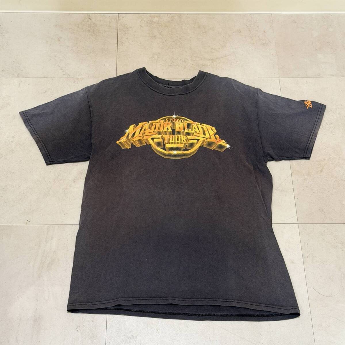甲MJ20906 クリーニング済 00s(2005) Mサイズ ヴィンテージ オールドステューシー OLD STUSSY MAJOR BLADE TOUR  Tシャツ拍卖