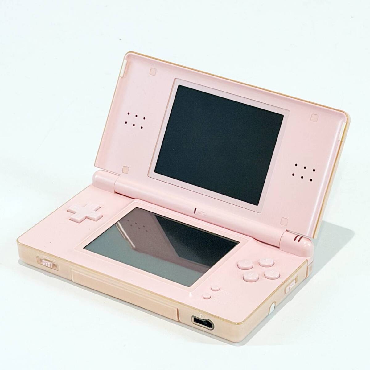 甲HK11046 1円スタート クリーニング済 動作品 任天堂 ニンテンドー Nintendo DS Lite USG-001 ピンク色 本体 タッチペン付き拍卖