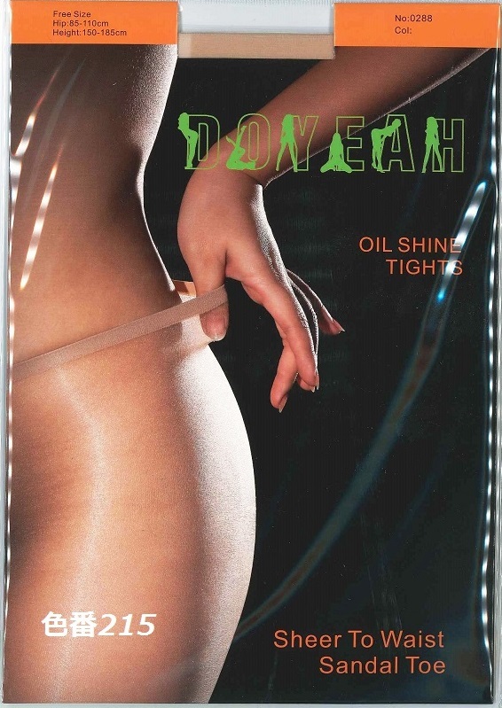 DOYEAH 0288/10デニール /215ヌード 光沢グロスシアータイプ マチありローウェストタイプのオールスルーパンティストッキング 拍卖