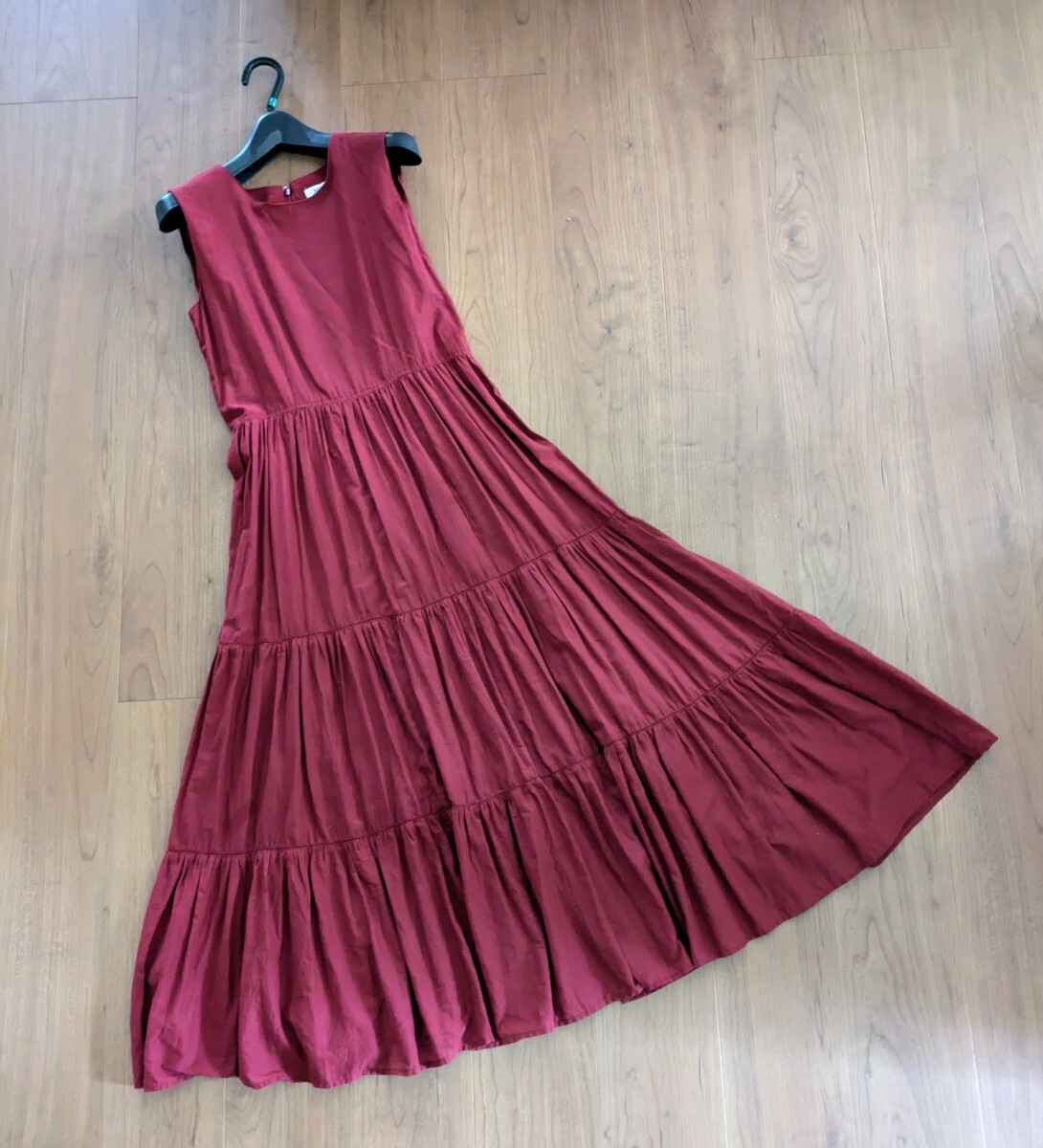 ★URBAN RESEARCH Sonny Label★レッド系・ノースリーブ ティアードワンピース拍卖