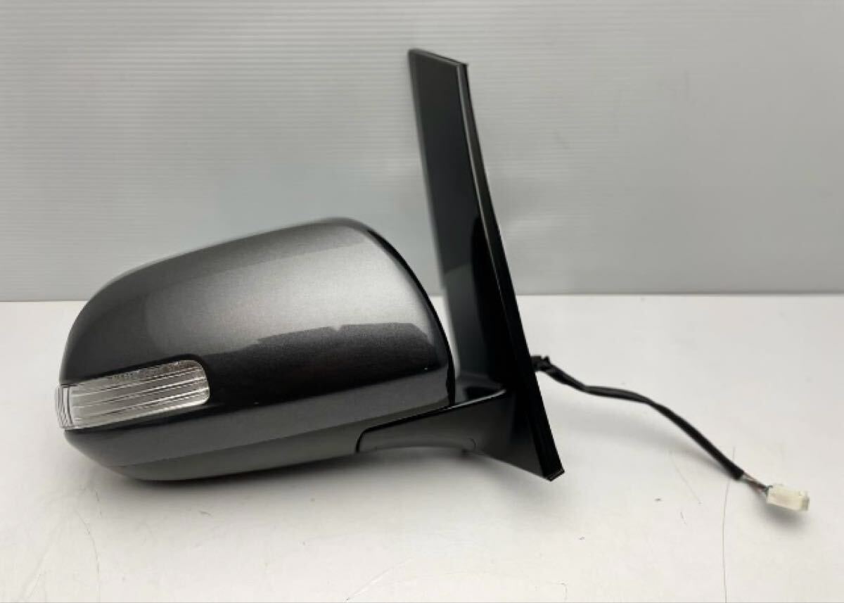 美品 20系 ヴェルファイア ANH20/ANH25/GGH20/GGH25 右 ドアミラー MURAKAMI 8406 7ピン グレー系 1G3ウィンカー付き拍卖