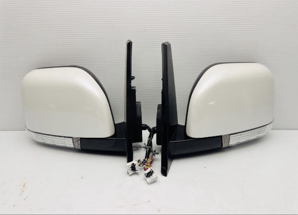 Delica D5 三菱 デリカ D:5 CV5W サイドミラードアミラー左右セット パール ホワイト W23 カメラ付き (P202)拍卖