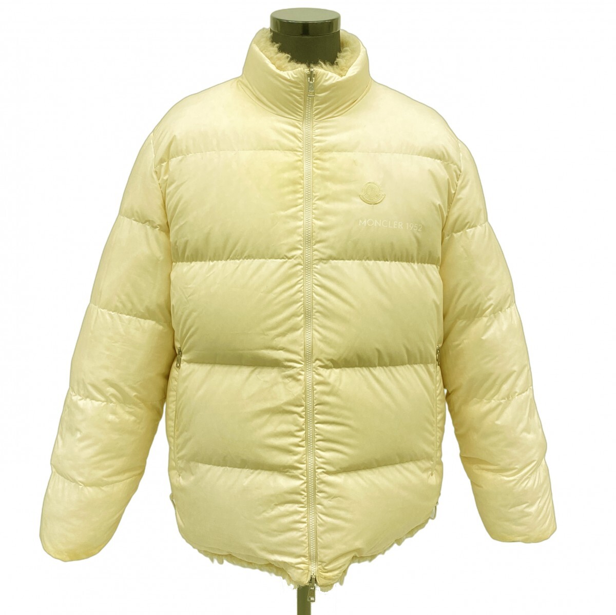 【5apm0030】モンクレール ダウンジャケット 5 アイボリー ポリエステル ダウン フェザー H20921A00017 M2009【中古】メンズ拍卖