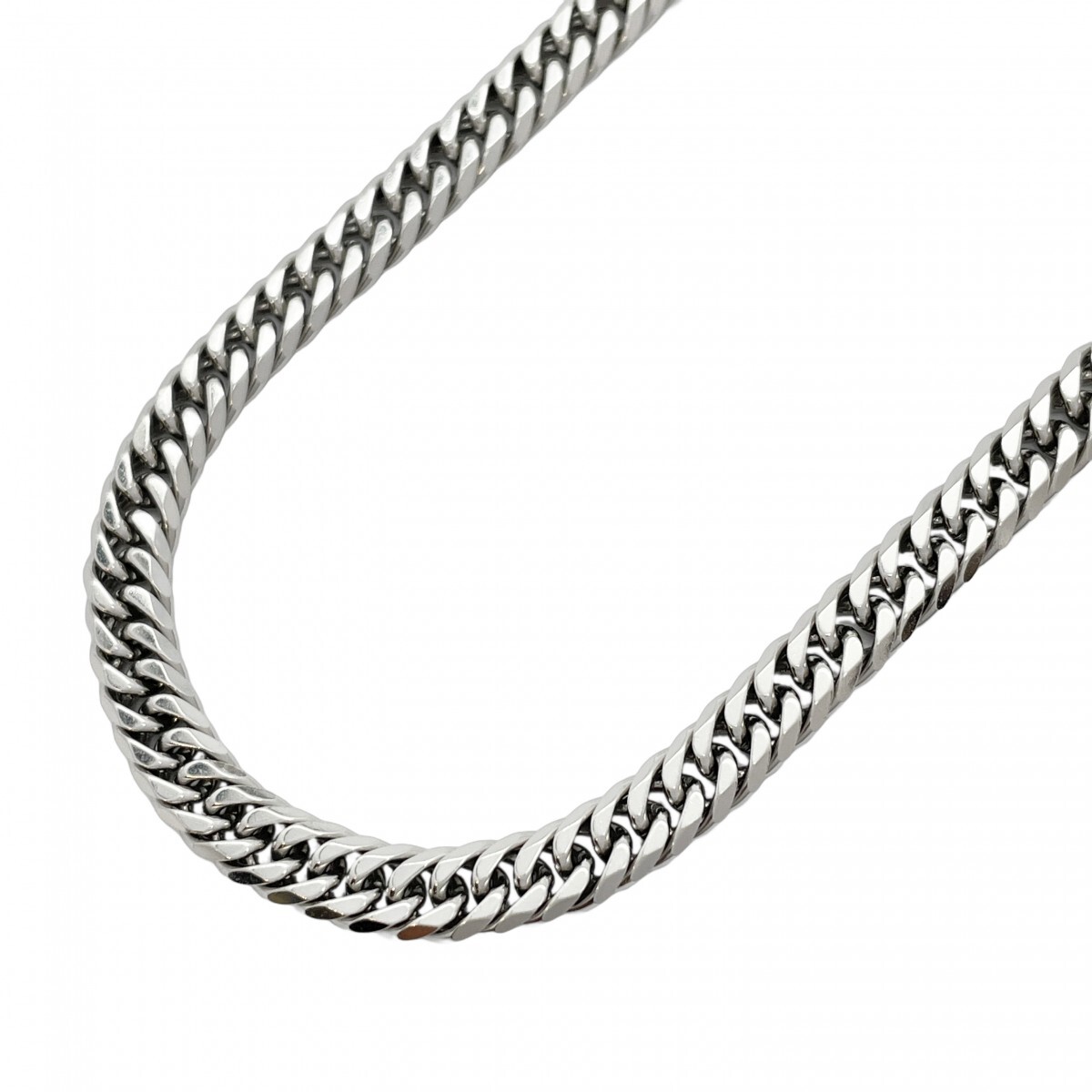 【5khi020】喜平 ネックレス Pt850 プラチナ 6面 ダブル 60.7cm 71.9g キヘイ【中古】メンズ レディース ユニセックス拍卖