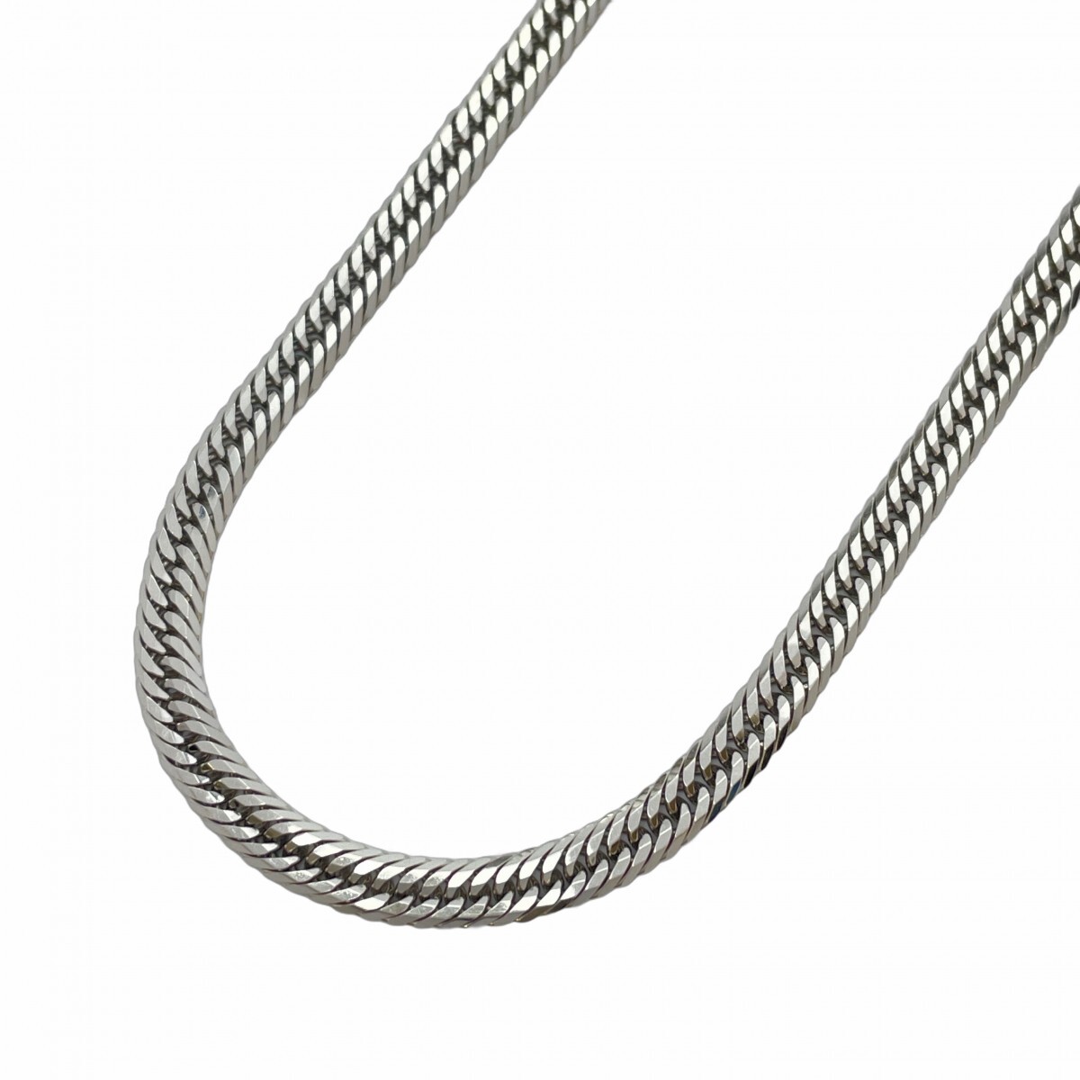 【5khi024】喜平 ネックレス Pt850 プラチナ トリプル 12面 52.8cm 31.8g キヘイ【中古】メンズ レディース ユニセックス拍卖