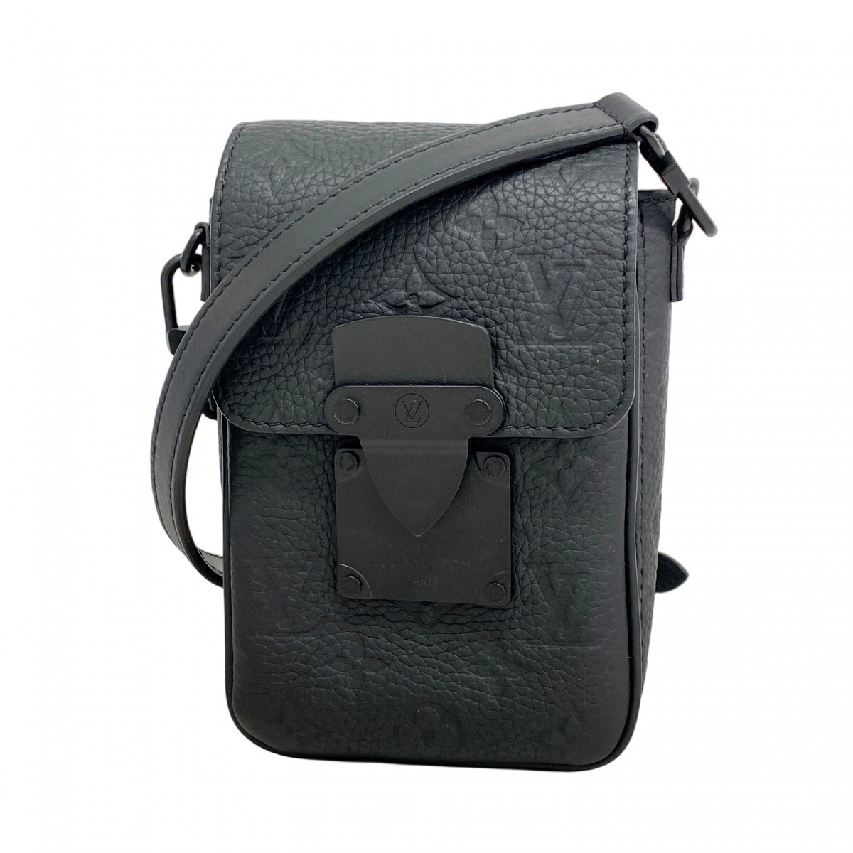 【5mc3292-h】ルイヴィトン ショルダーバッグ モノグラム・トリヨン Sロック ヴェルティカル ウェアラブルウォレット M81524 ブラック拍卖