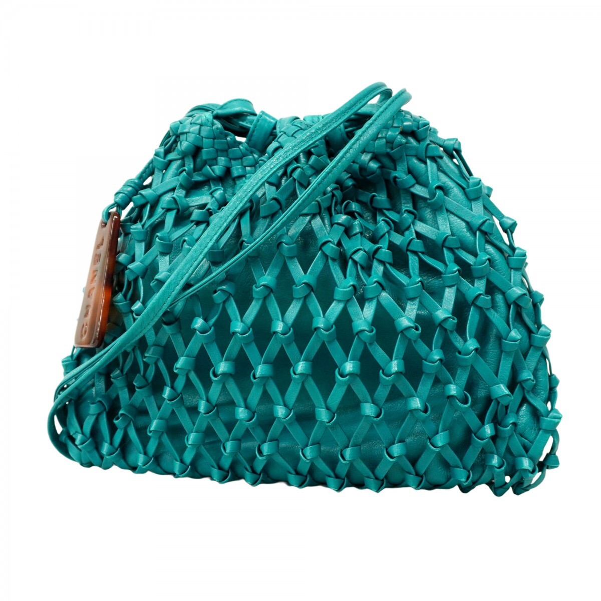 【5mc3427-h】シャネル ショルダーバッグ レザー ターコイズブルー ゴールド金具【中古】レディース拍卖