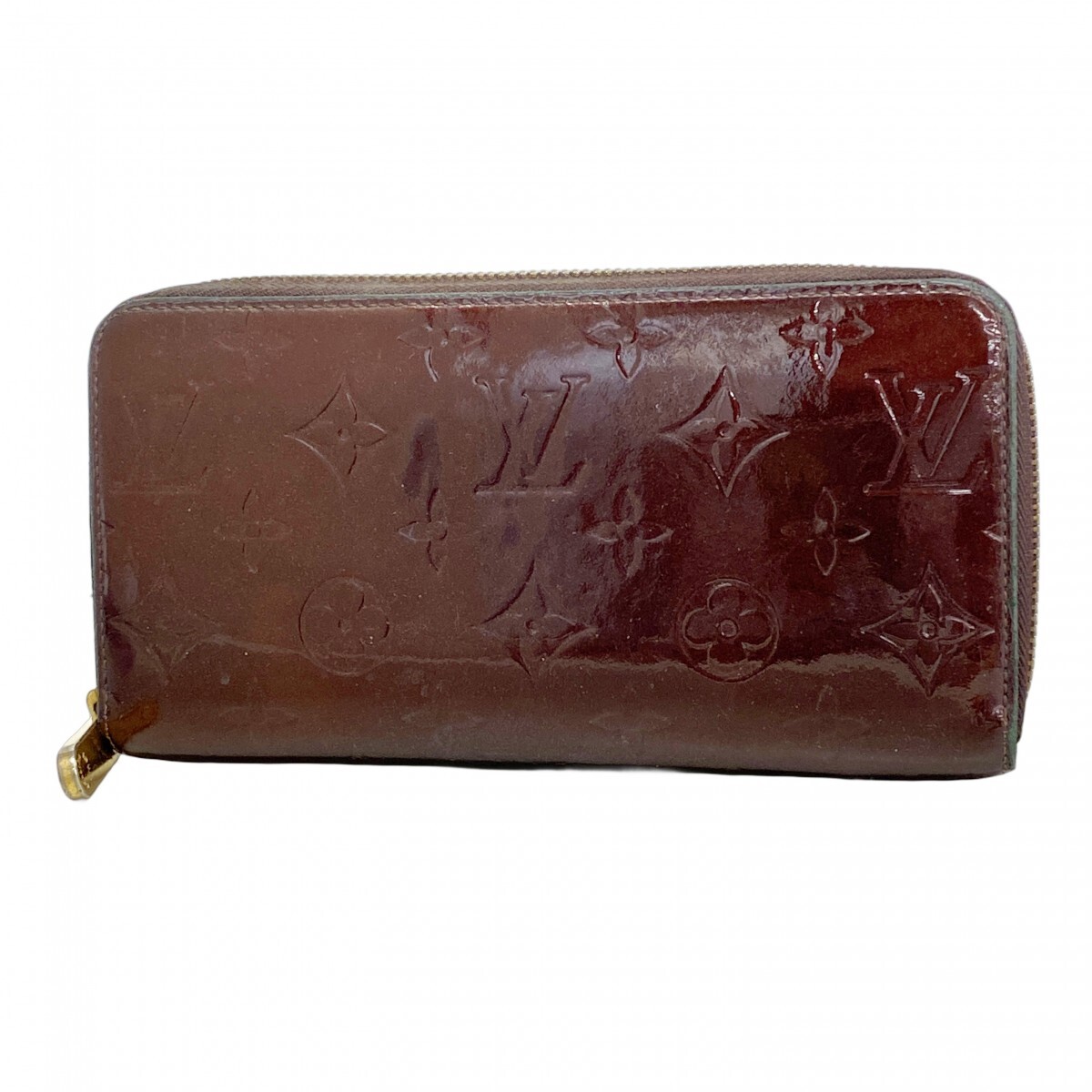 【5mc3666】ルイヴィトン 長財布 ヴェルニ ジッピーウォレット M93522 アマラント【中古】レディース拍卖