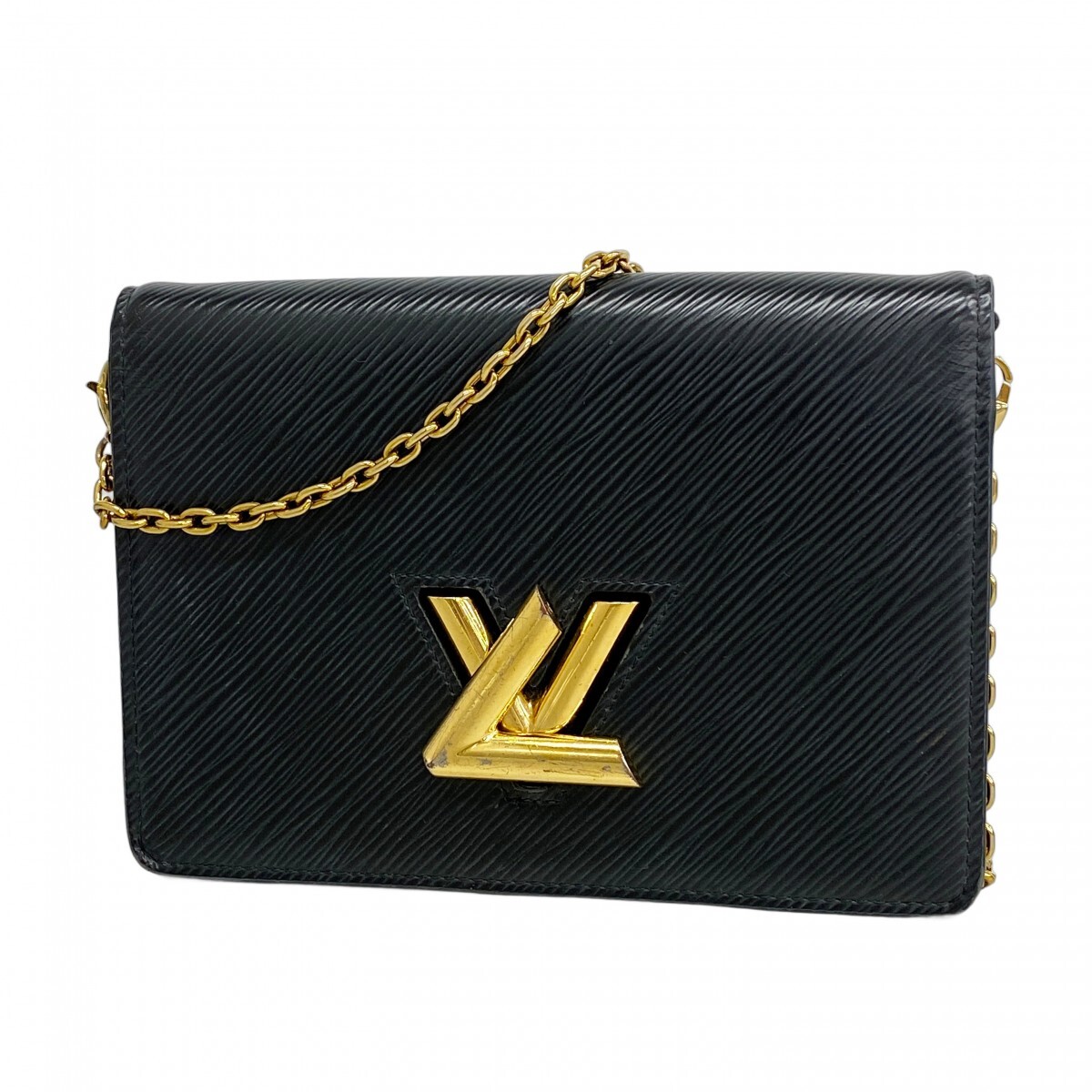 【5mc3657-h】ルイヴィトン ショルダーウォレット エピ ポルトフォイユツイストベルト M68750 ノワール【中古】レディース拍卖