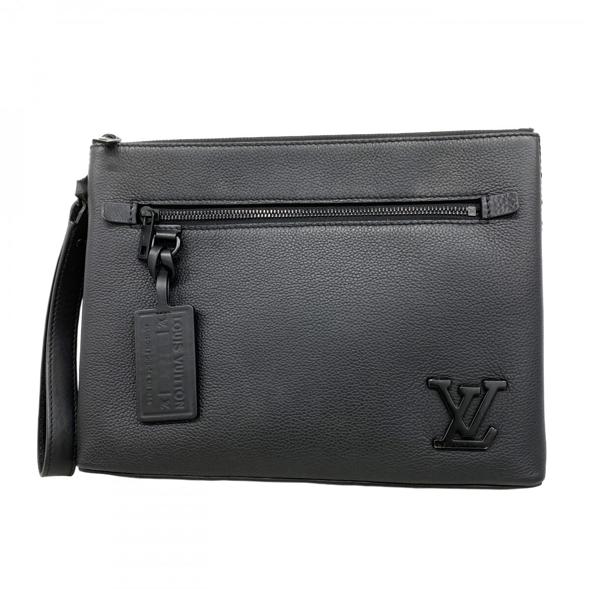 【5mc3735】ルイヴィトン クラッチバッグ LVアエログラム テイクオフポーチ M69837 ノワール【中古】メンズ拍卖