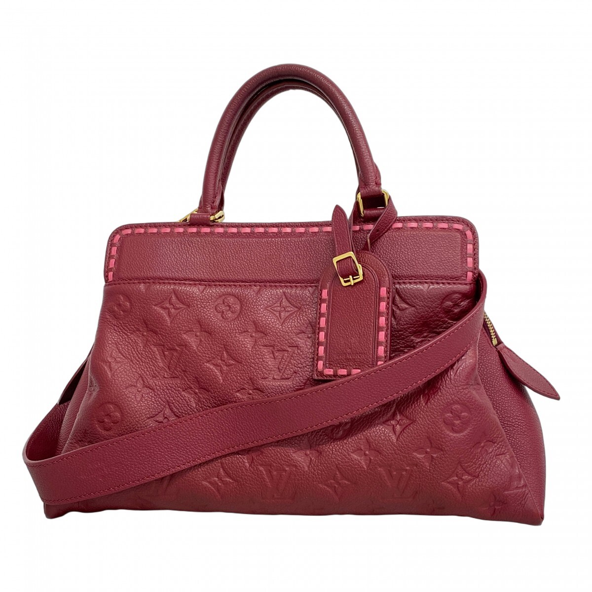 【5mc3692-h】ルイヴィトン ハンドバッグ モノグラム・アンプラント ヴォージュ M43249 レザン 2wayバッグ【中古】レディース拍卖