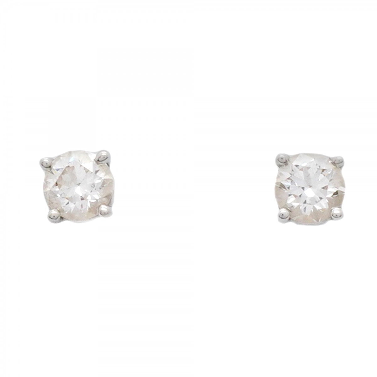 【5jmb0292】ティファニー ピアス ソリティア 1PD Pt950 プラチナ ダイヤモンド【中古】レディース拍卖