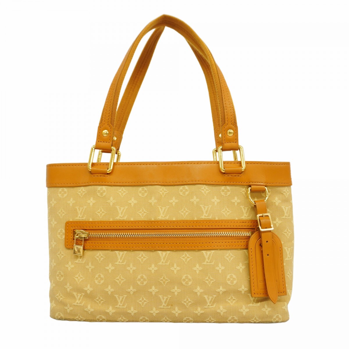 【5md4264】ルイヴィトン トートバッグ モノグラム・ミニ ルシーユPM M92684 ベージュ【中古】レディース拍卖