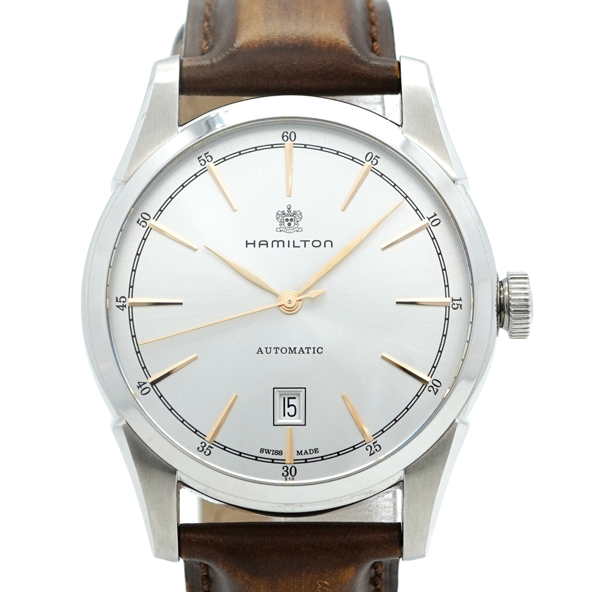 【5wwm0308】ハミルトン アメリカン クラシック H42415551 シルバー文字盤【中古】腕時計 メンズ拍卖
