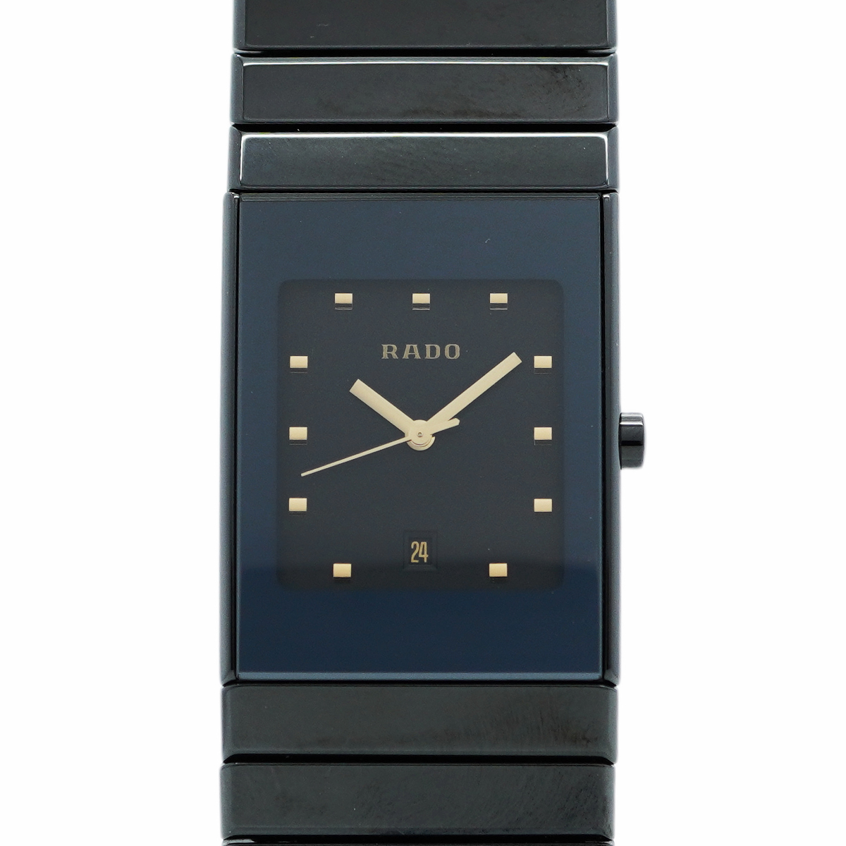 【5wwm0283】ラドー ダイヤスター 111.0348.3 黒文字盤【中古】腕時計 レディース拍卖