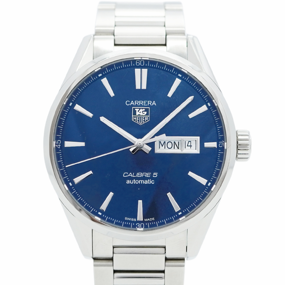 【5wwm0325】タグホイヤー カレラ WAR201E 青文字盤【中古】腕時計 メンズ拍卖