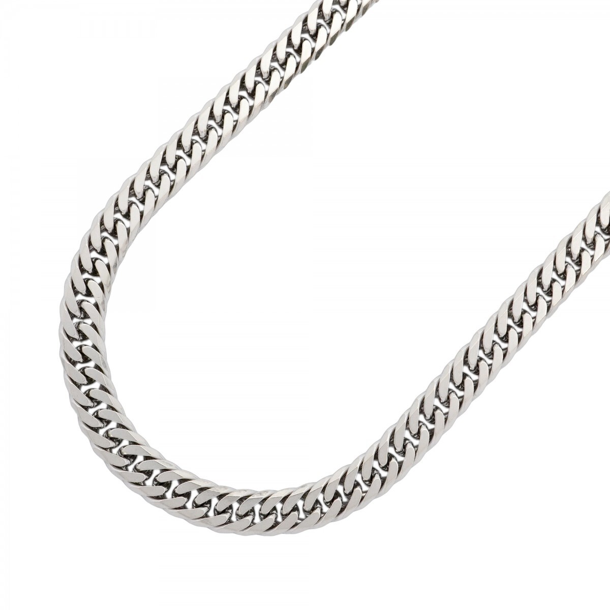 【5khi069】喜平 ネックレス Pt850 プラチナ 6面 ダブル 50.6cm 100.9g キヘイ【中古】メンズ レディース ユニセックス拍卖