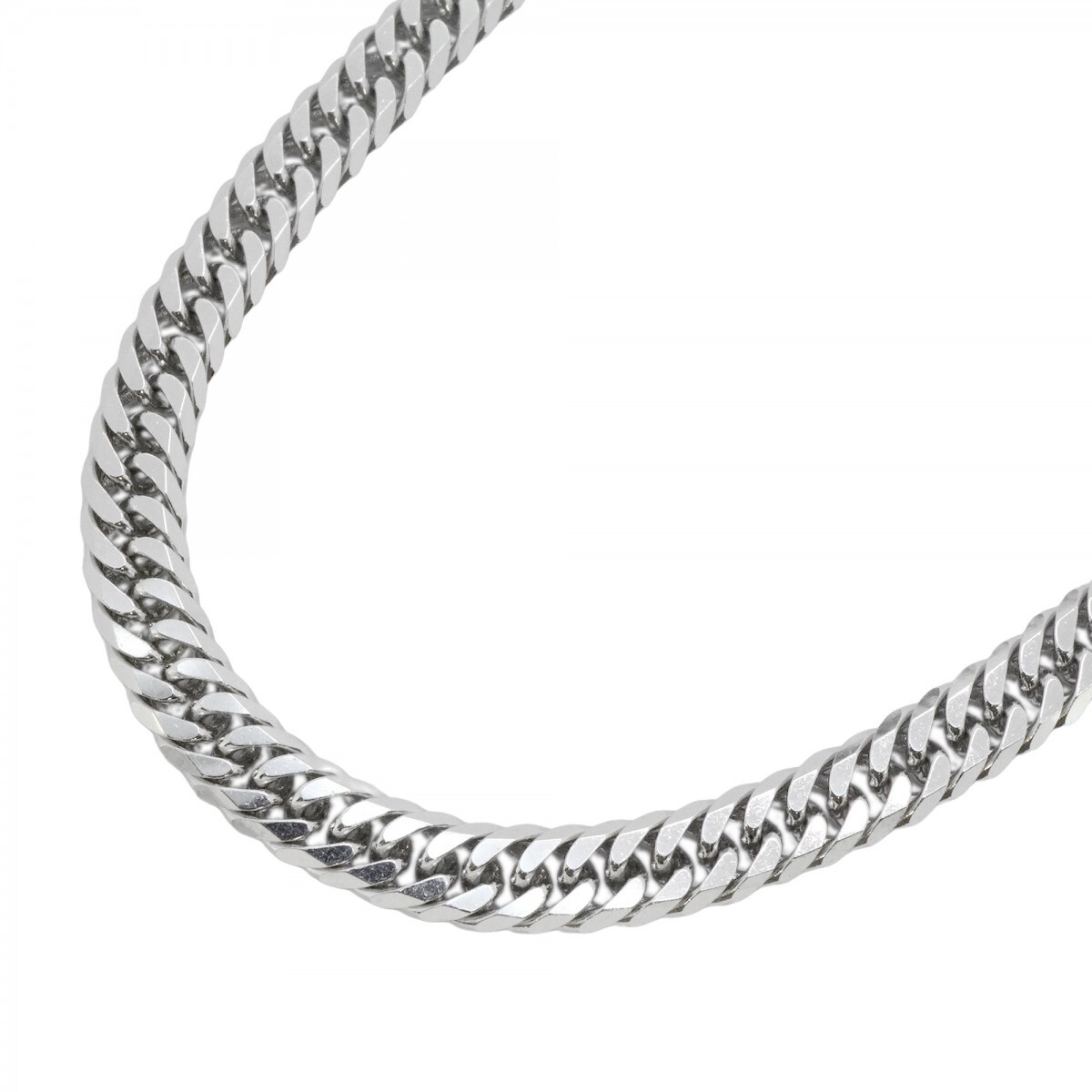 【5khm035】喜平 ネックレス Pt850 プラチナ 6面 ダブル 50.5cm 50.7g キヘイ【中古】メンズ レディース ユニセックス拍卖