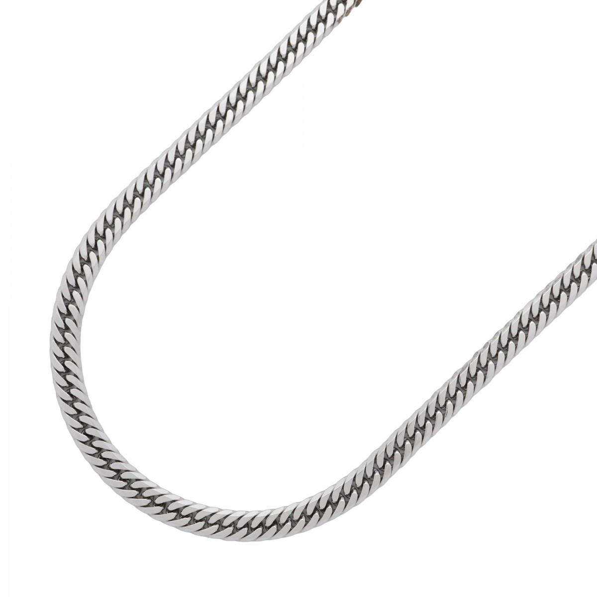 【5khm065】喜平 ネックレス Pt850 プラチナ 6面 ダブル 60.6cm 50.6g キヘイ【中古】メンズ レディース ユニセックス拍卖