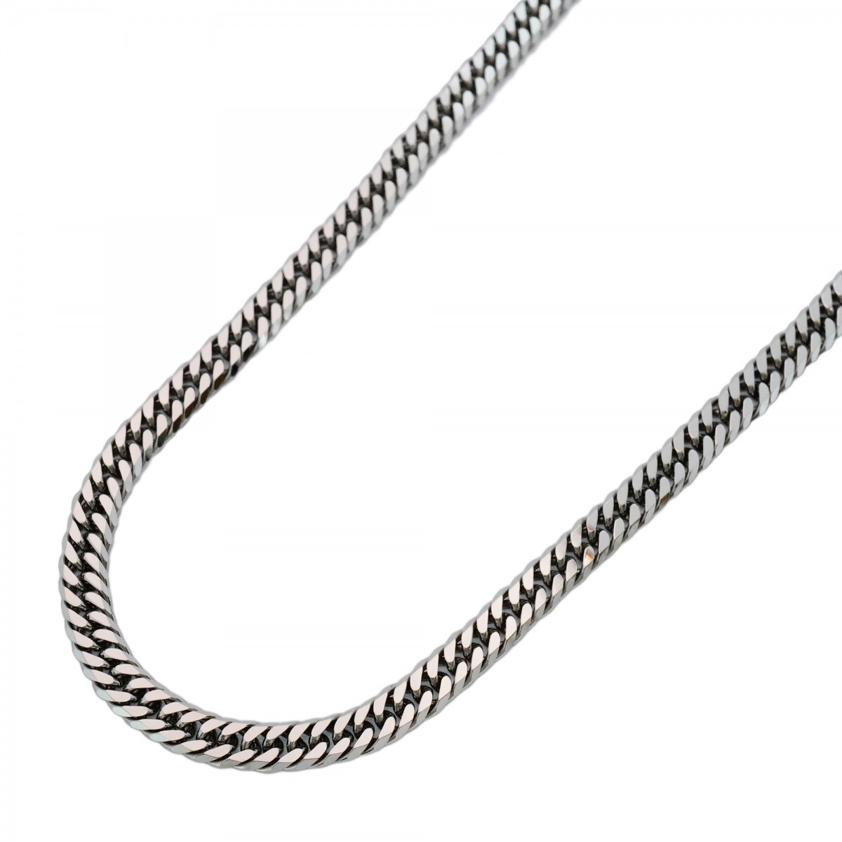 【5khm050】喜平 ネックレス Pt850 プラチナ 6面 ダブル 50.7cm 30.7g キヘイ【中古】メンズ レディース ユニセックス拍卖