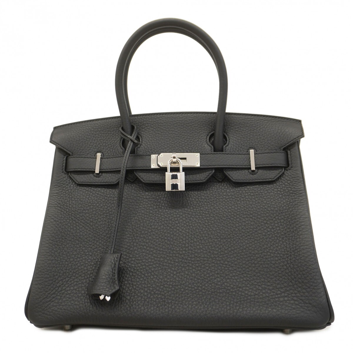 ★最終価格★SALE【5mb1749】エルメス ハンドバッグ バーキン30 トリヨンクレマンス ブラック シルバー金具 □P刻印【中古】レディース拍卖